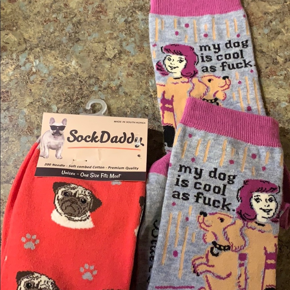 NWT! Dog lover socks